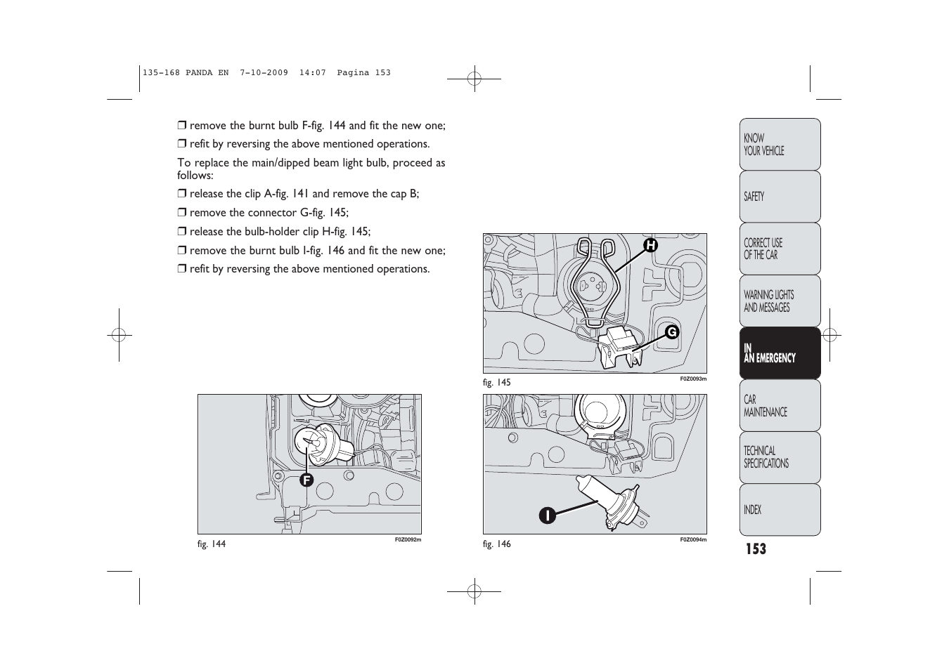 FIAT Panda Classic User Manual | Page 154 / 226