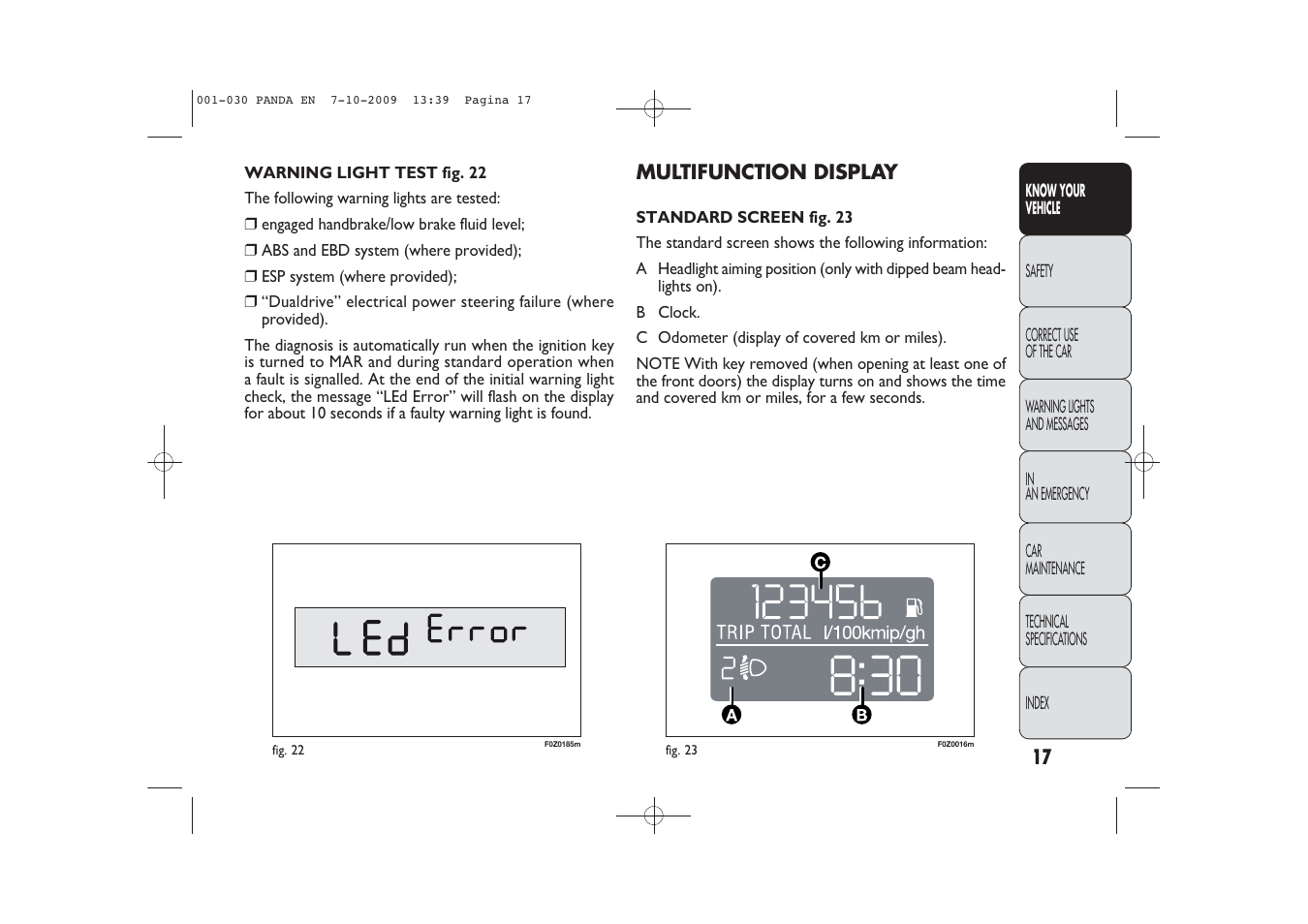 FIAT Panda Classic User Manual | Page 18 / 226