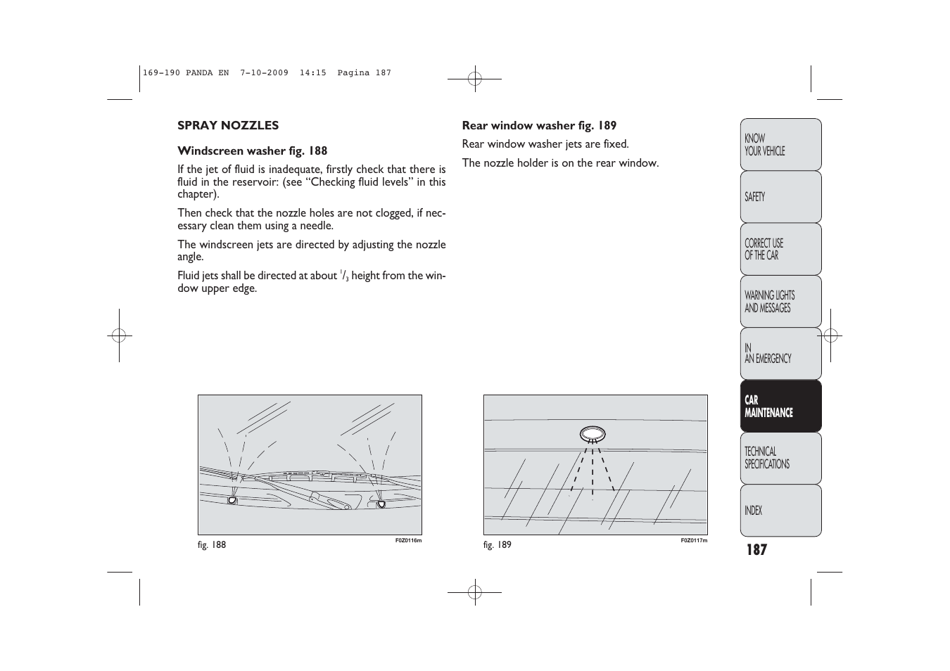 FIAT Panda Classic User Manual | Page 188 / 226