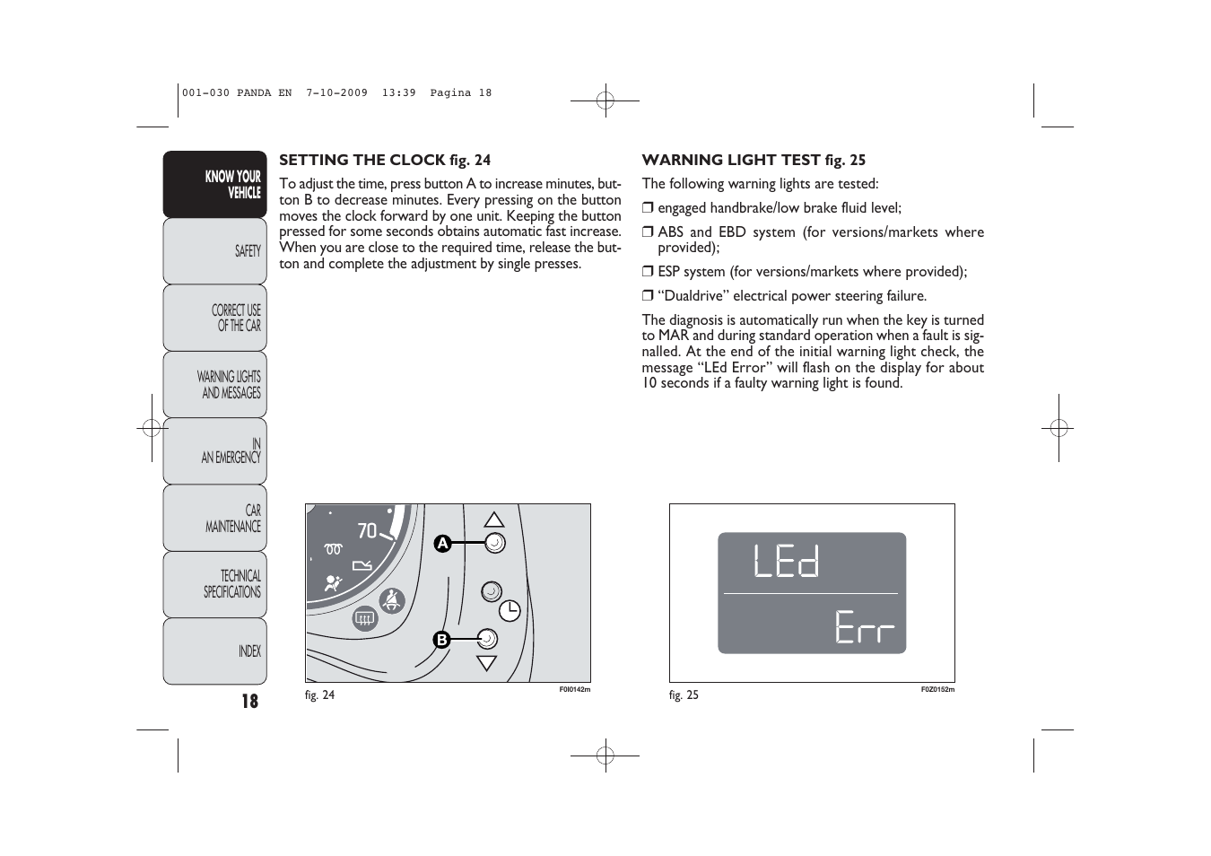 FIAT Panda Classic User Manual | Page 19 / 226