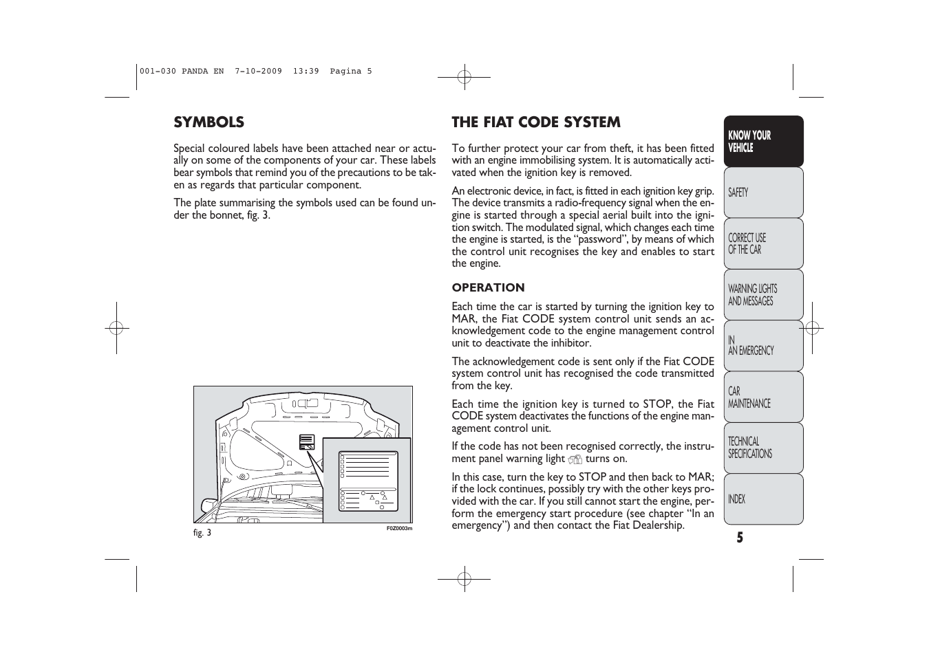FIAT Panda Classic User Manual | Page 6 / 226