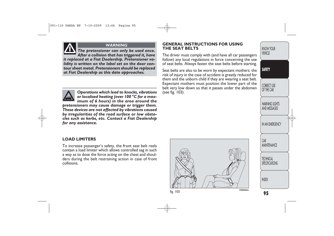 FIAT Panda Classic User Manual | Page 96 / 226