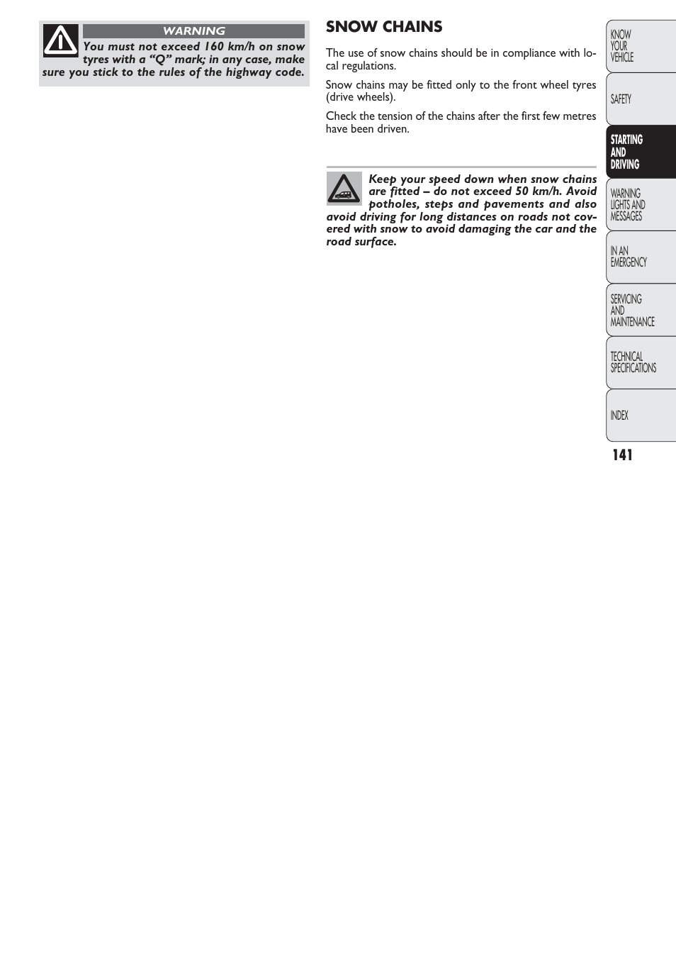 FIAT Nuovo Doblo' Panorama User Manual | Page 142 / 274