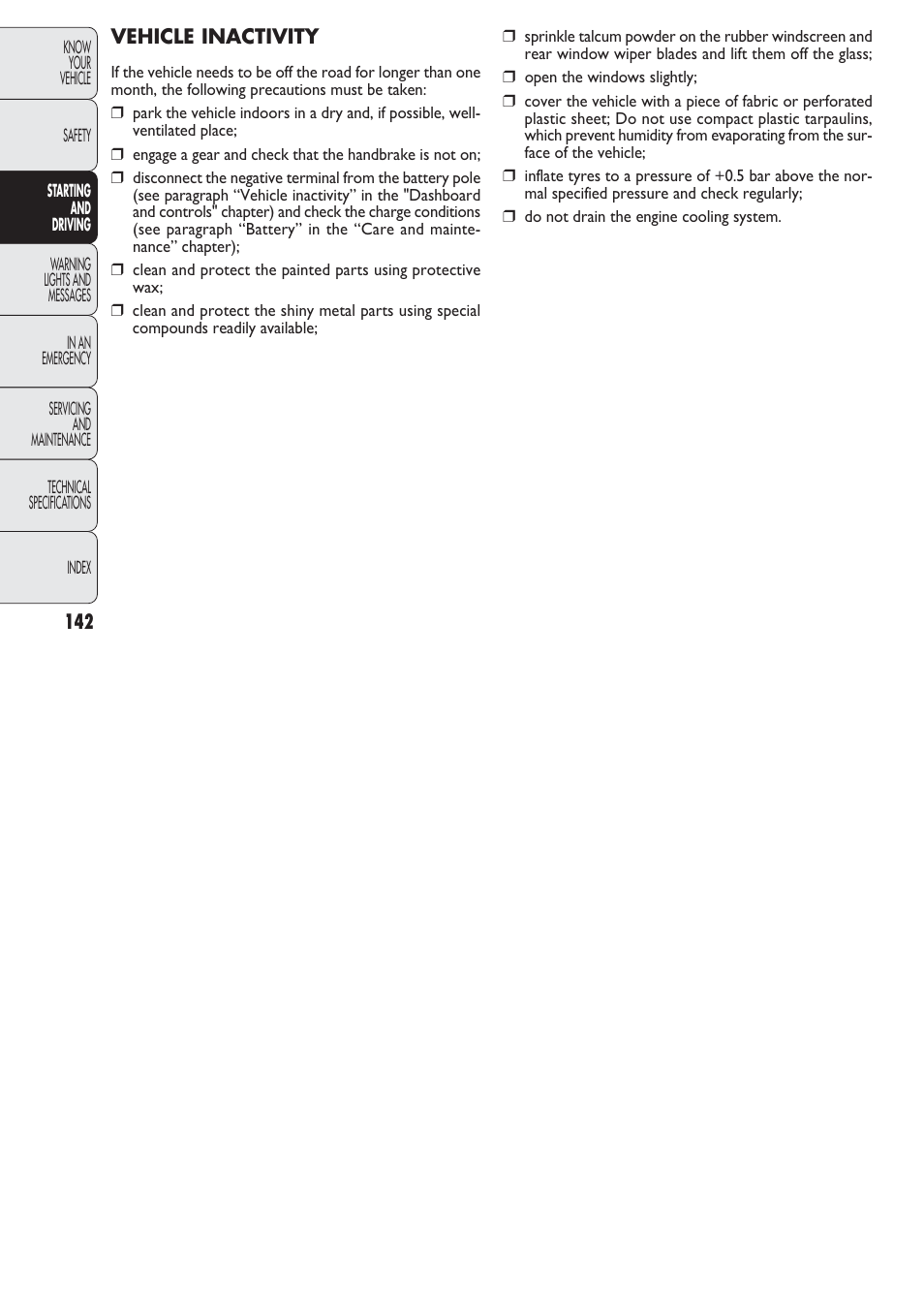 FIAT Nuovo Doblo' Panorama User Manual | Page 143 / 274