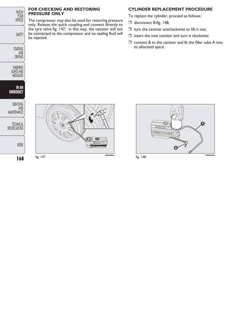 FIAT Nuovo Doblo' Panorama User Manual | Page 169 / 274