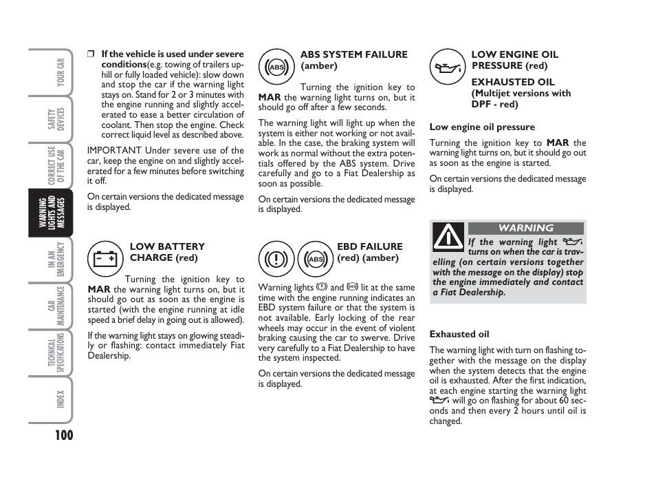 FIAT 500 User Manual | Page 101 / 186