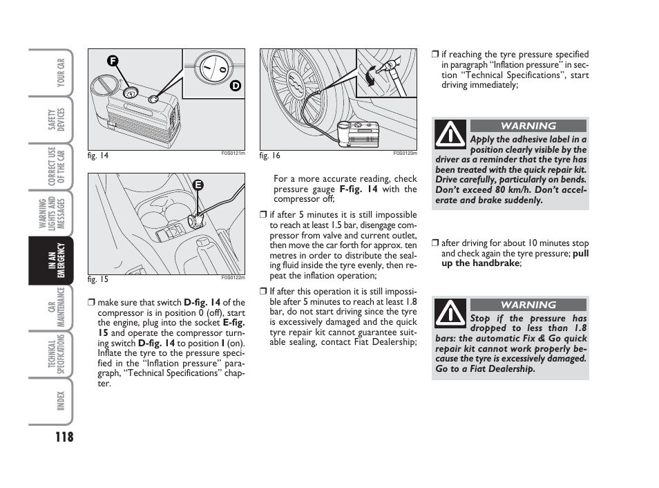 FIAT 500 User Manual | Page 119 / 186