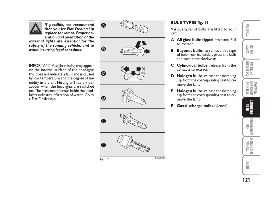 FIAT 500 User Manual | Page 122 / 186