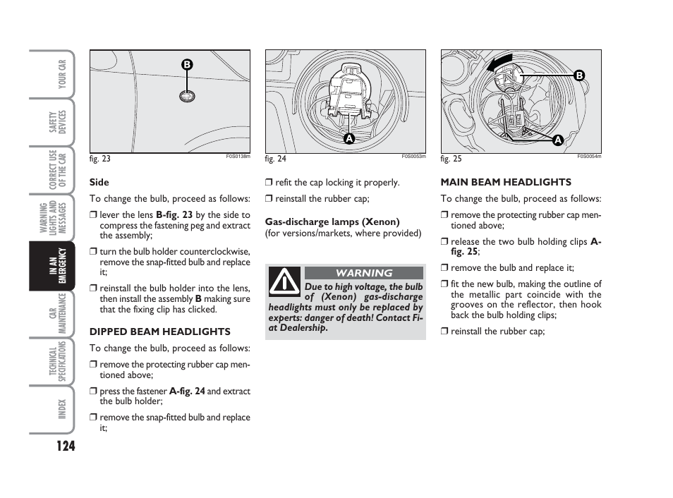 FIAT 500 User Manual | Page 125 / 186