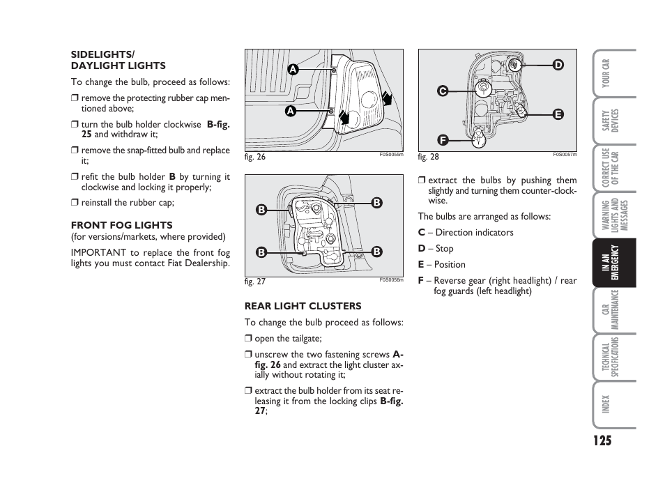 FIAT 500 User Manual | Page 126 / 186