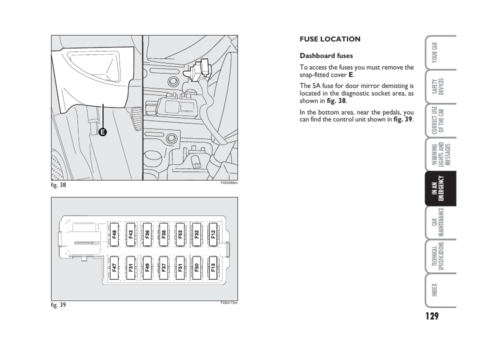 FIAT 500 User Manual | Page 130 / 186