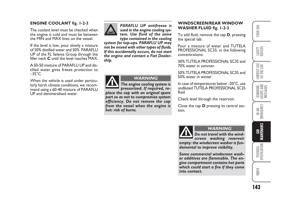 FIAT 500 User Manual | Page 144 / 186