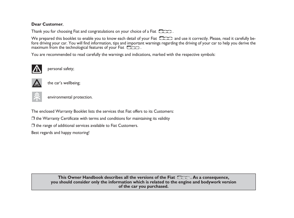 FIAT 500 User Manual | Page 2 / 186