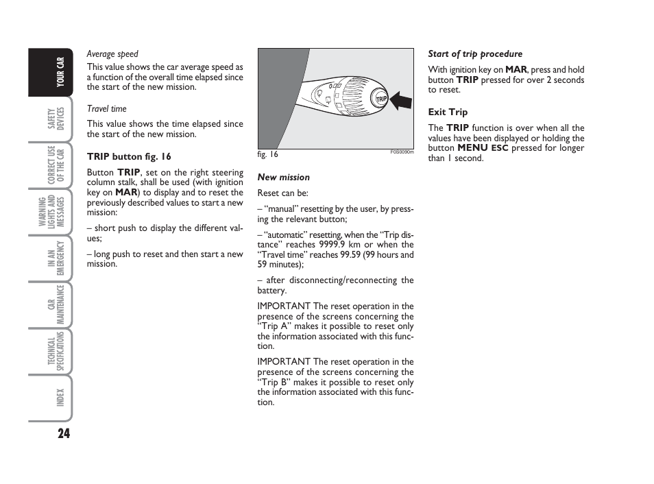 FIAT 500 User Manual | Page 25 / 186