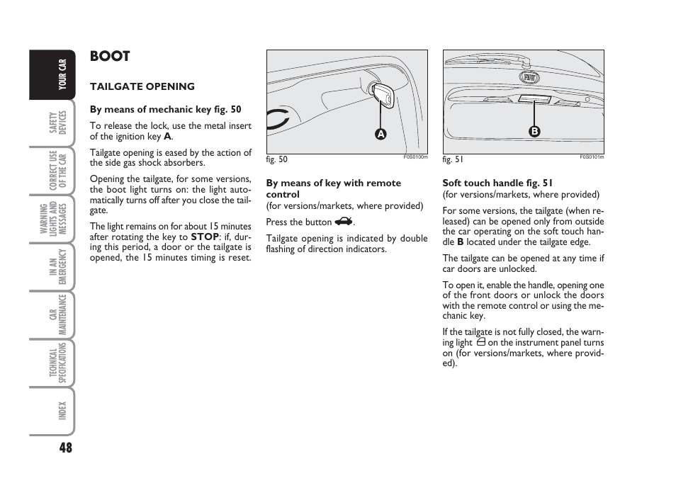 Boot | FIAT 500 User Manual | Page 49 / 186