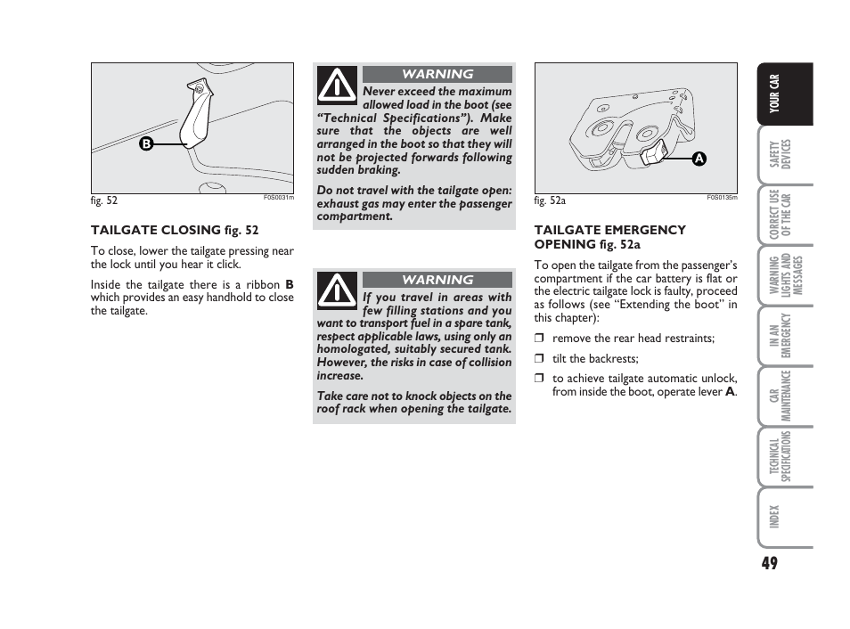 FIAT 500 User Manual | Page 50 / 186