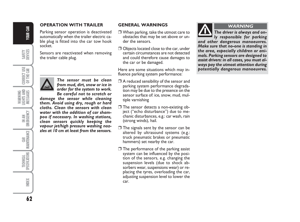 FIAT 500 User Manual | Page 63 / 186