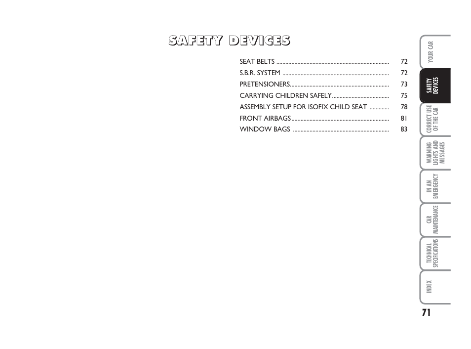 FIAT 500 User Manual | Page 72 / 186