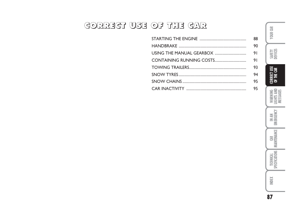 FIAT 500 User Manual | Page 88 / 186