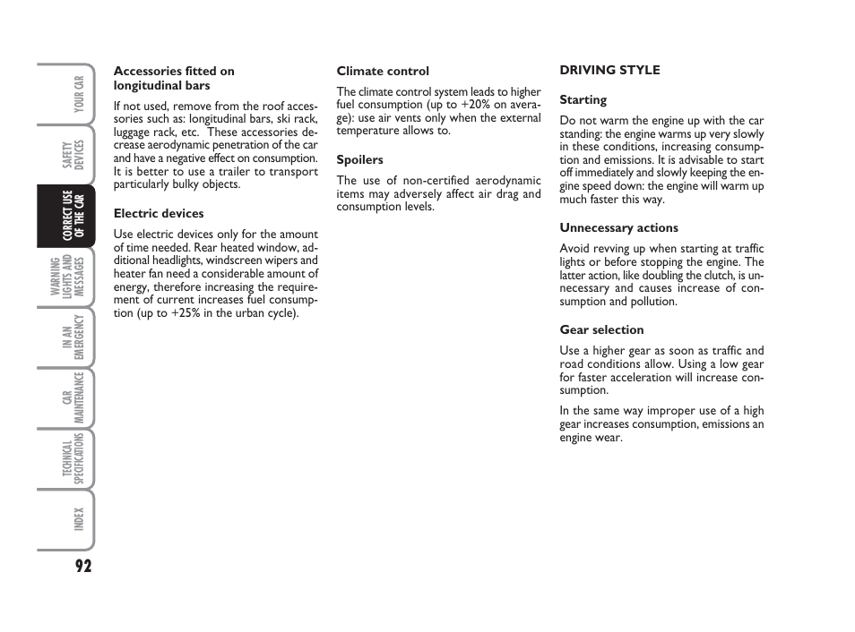 FIAT 500 User Manual | Page 93 / 186