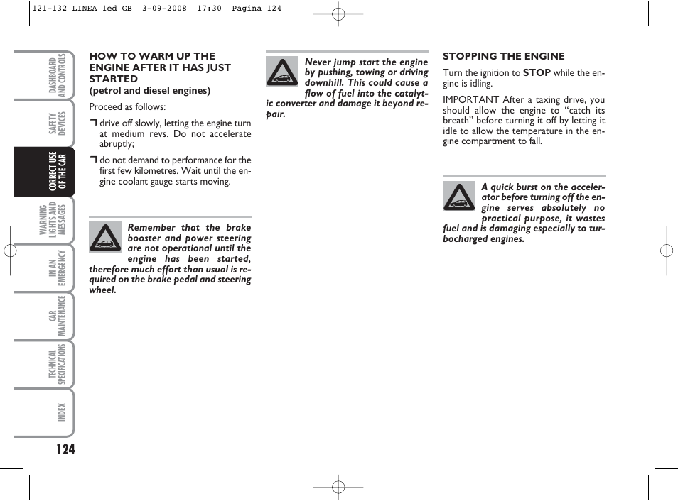 FIAT Linea User Manual | Page 125 / 234