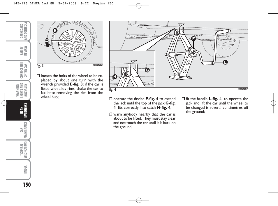 FIAT Linea User Manual | Page 151 / 234