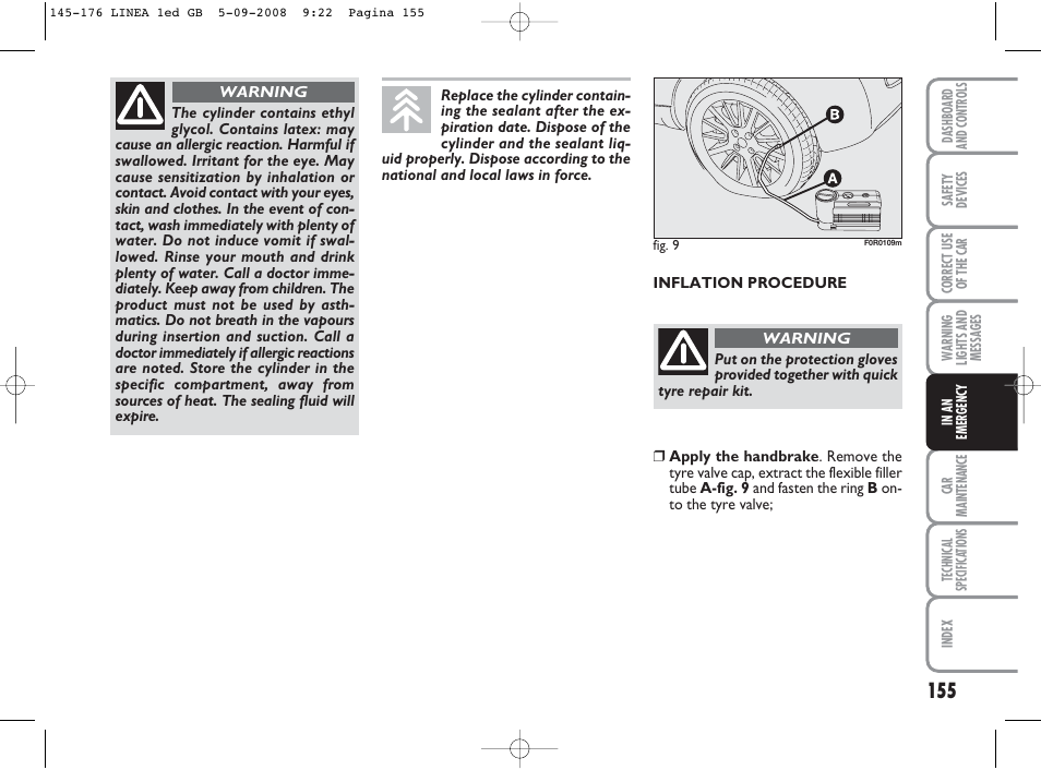 FIAT Linea User Manual | Page 156 / 234