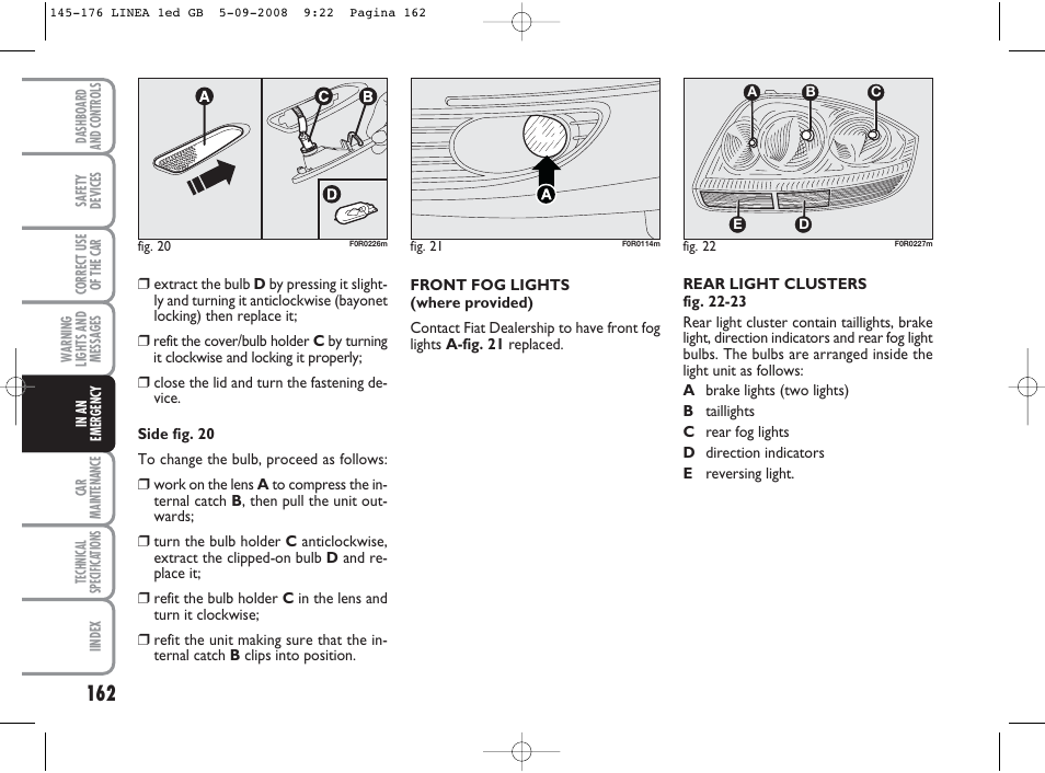 FIAT Linea User Manual | Page 163 / 234