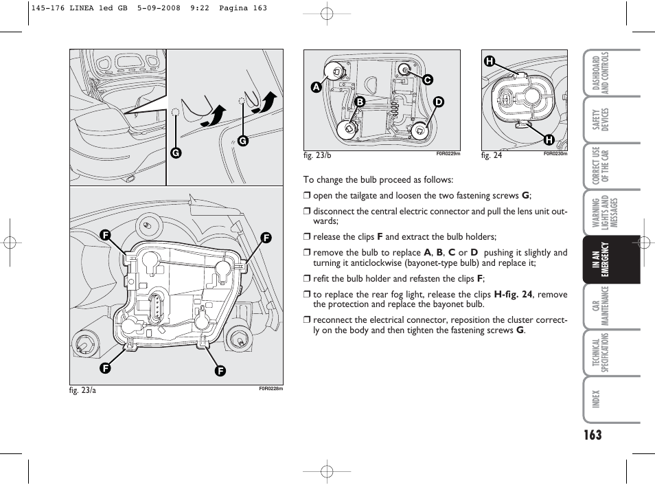 FIAT Linea User Manual | Page 164 / 234