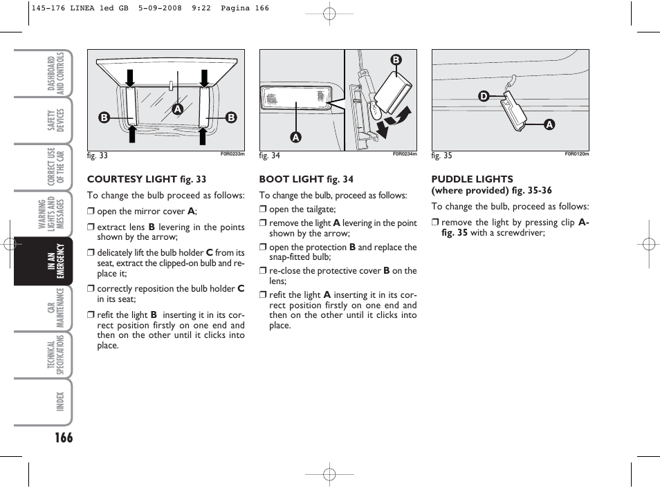 FIAT Linea User Manual | Page 167 / 234