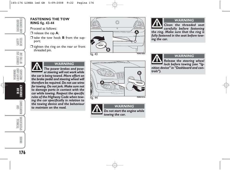 FIAT Linea User Manual | Page 177 / 234