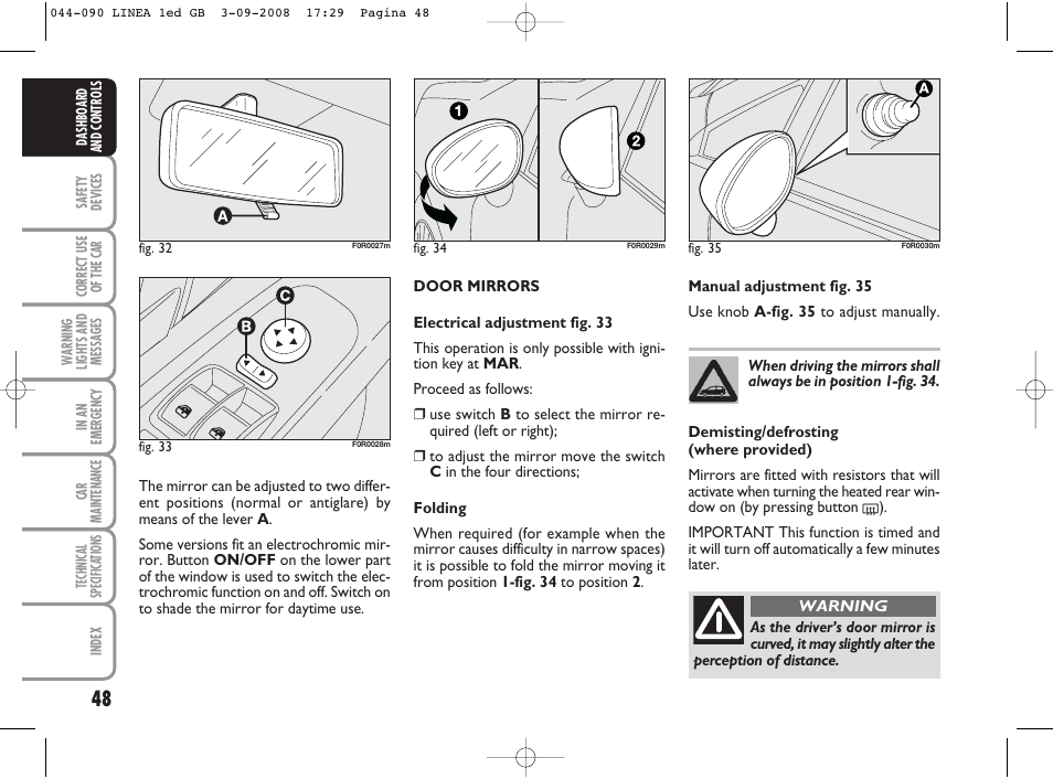 FIAT Linea User Manual | Page 49 / 234