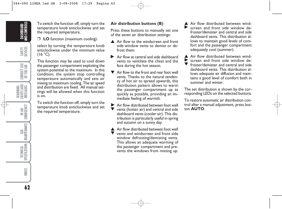 FIAT Linea User Manual | Page 63 / 234