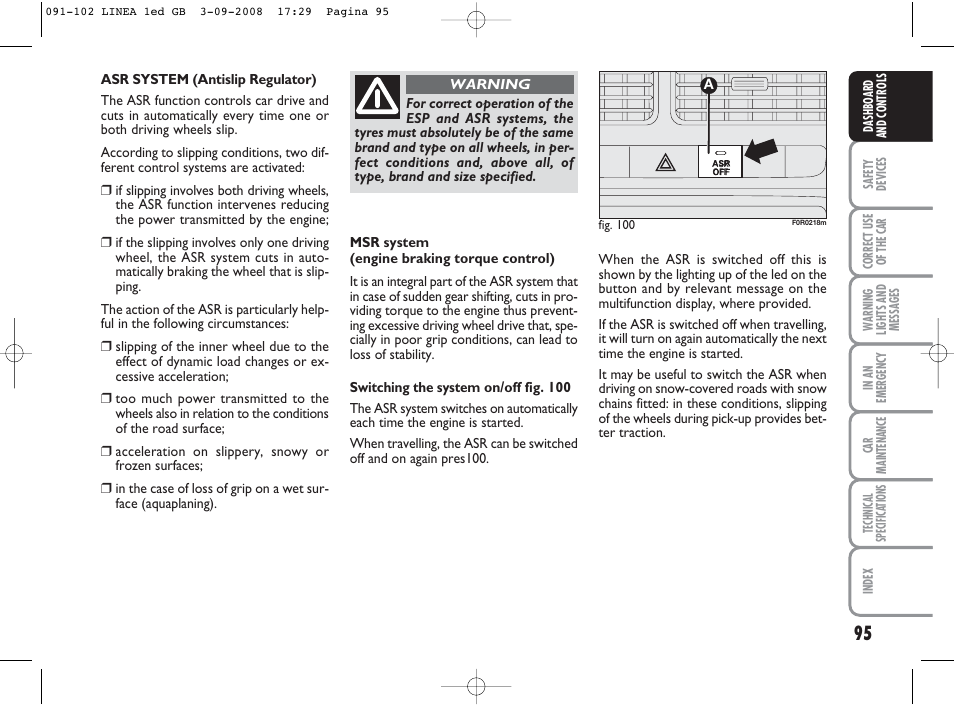 FIAT Linea User Manual | Page 96 / 234