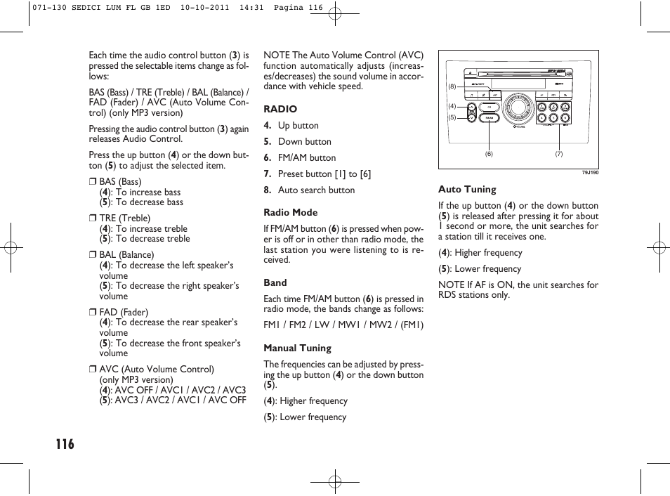 FIAT Sedici User Manual | Page 120 / 279