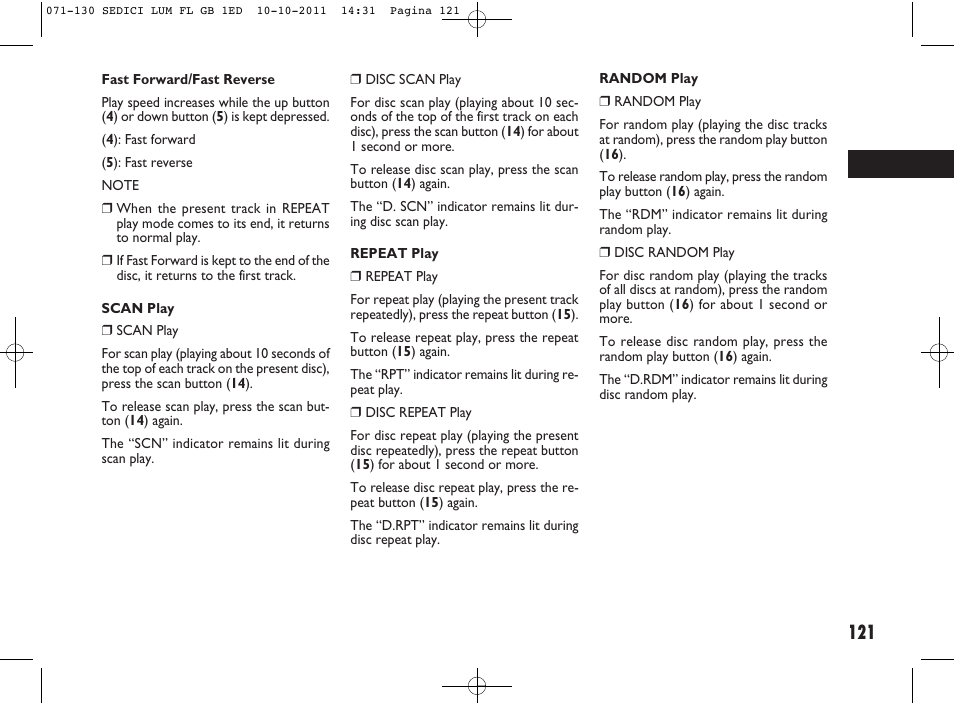 FIAT Sedici User Manual | Page 125 / 279