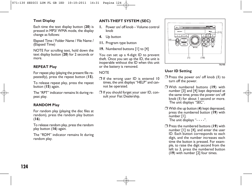 FIAT Sedici User Manual | Page 128 / 279