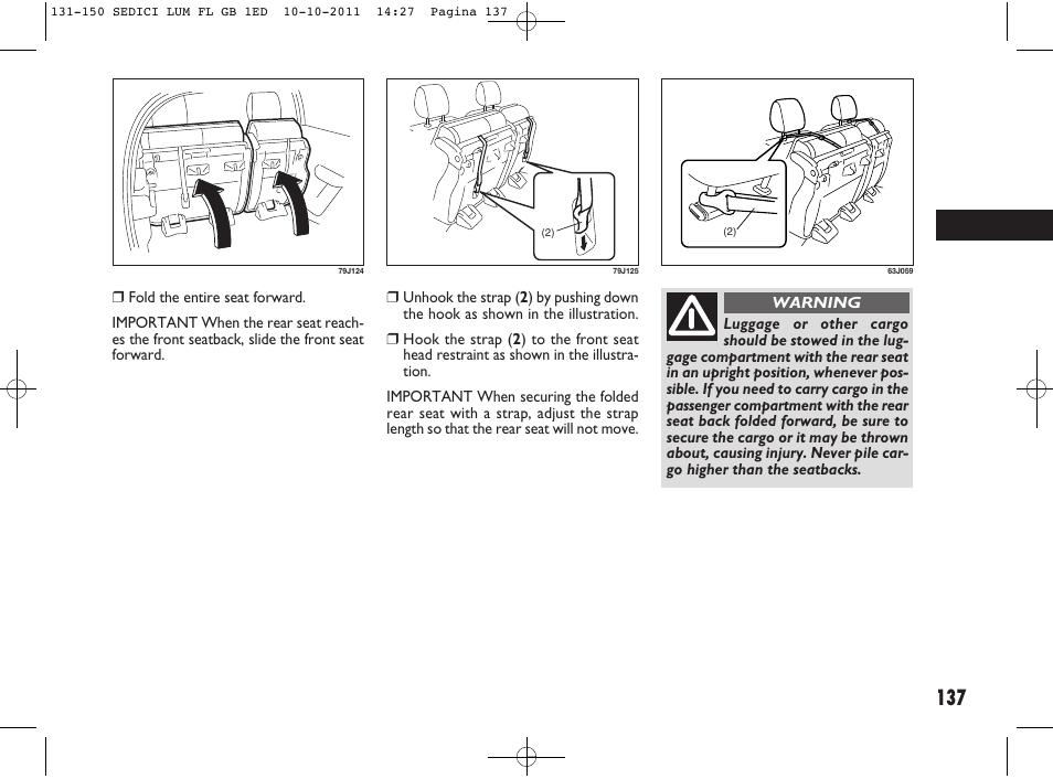 FIAT Sedici User Manual | Page 141 / 279