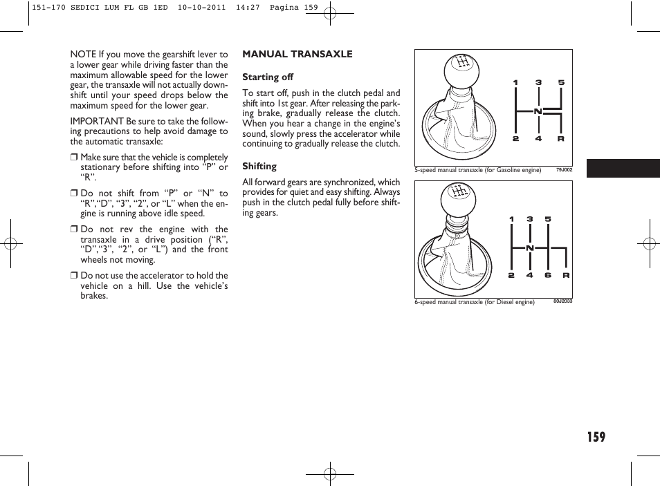 FIAT Sedici User Manual | Page 163 / 279