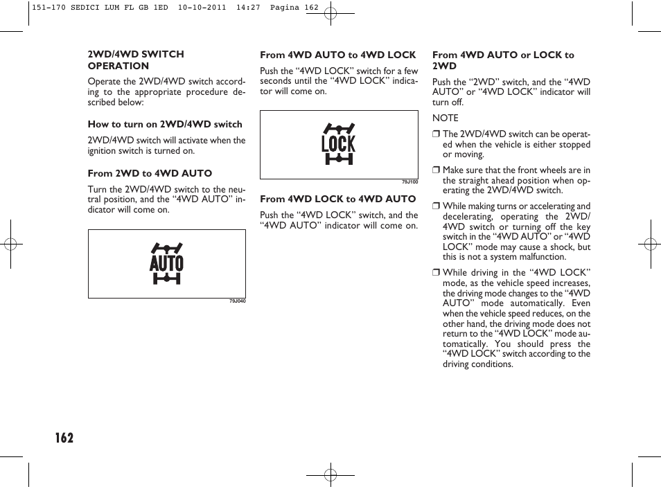 FIAT Sedici User Manual | Page 166 / 279