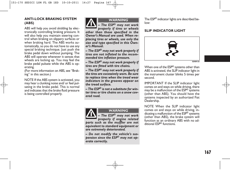 FIAT Sedici User Manual | Page 171 / 279