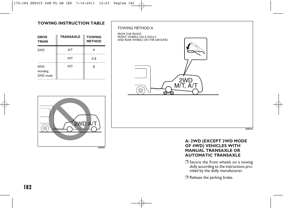 FIAT Sedici User Manual | Page 186 / 279