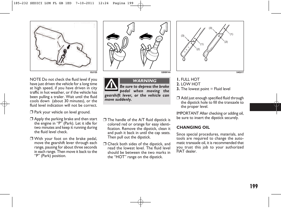 FIAT Sedici User Manual | Page 203 / 279