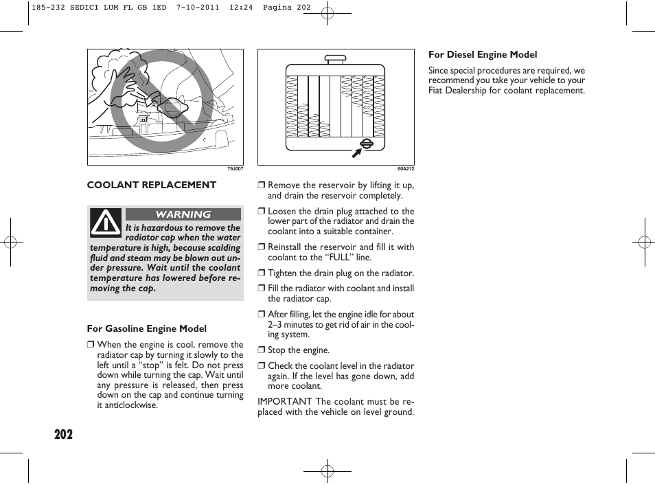 FIAT Sedici User Manual | Page 206 / 279