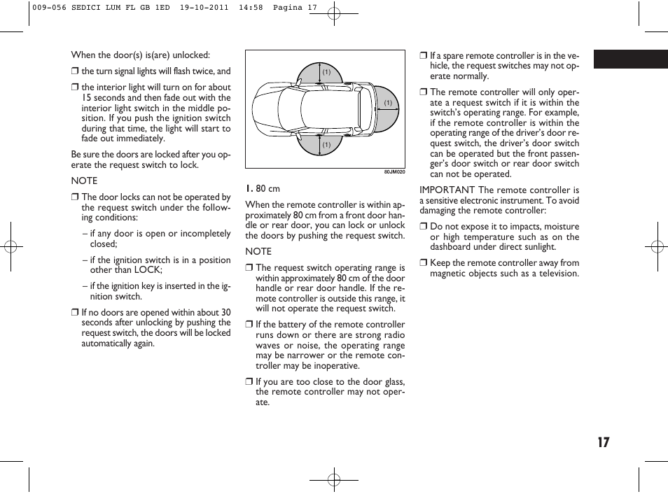 FIAT Sedici User Manual | Page 21 / 279