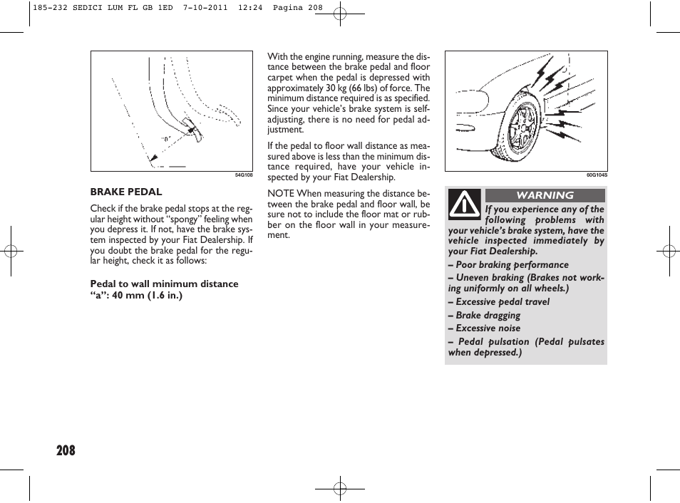 FIAT Sedici User Manual | Page 212 / 279