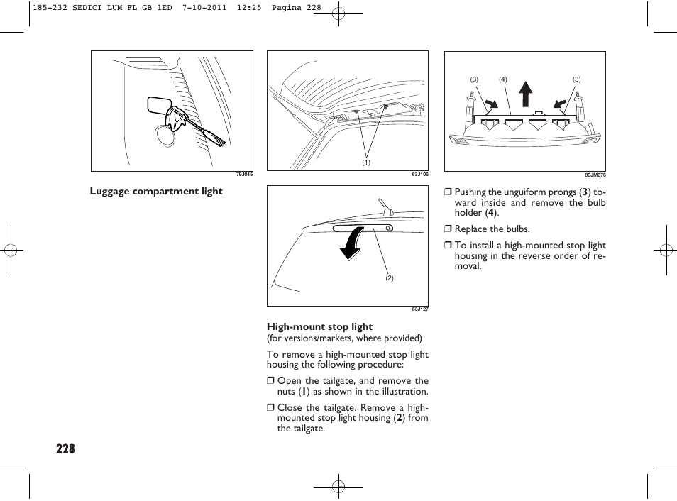 FIAT Sedici User Manual | Page 232 / 279