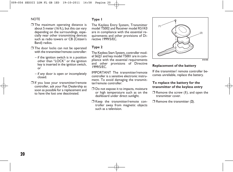 FIAT Sedici User Manual | Page 24 / 279