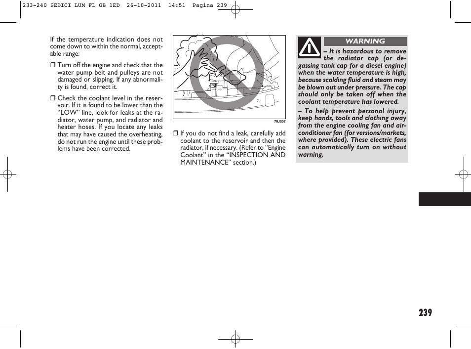 FIAT Sedici User Manual | Page 243 / 279