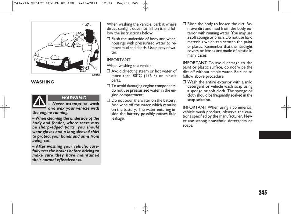 FIAT Sedici User Manual | Page 249 / 279